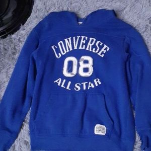 Boys converse hoodie sz M